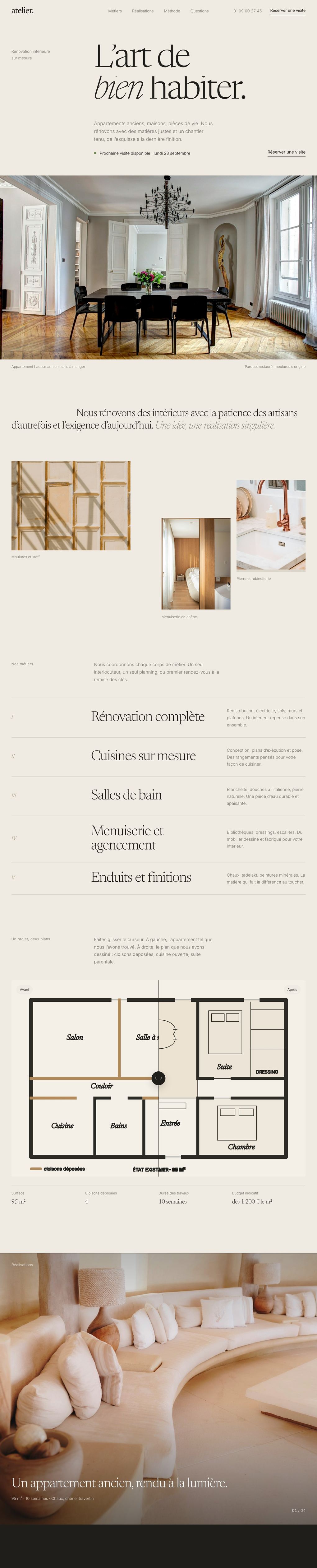 Concept atelier., rénovation intérieure