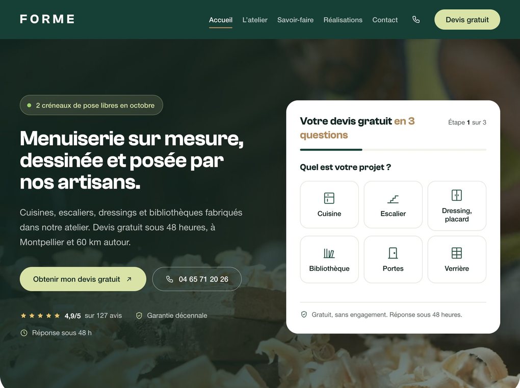 Site concept FORME