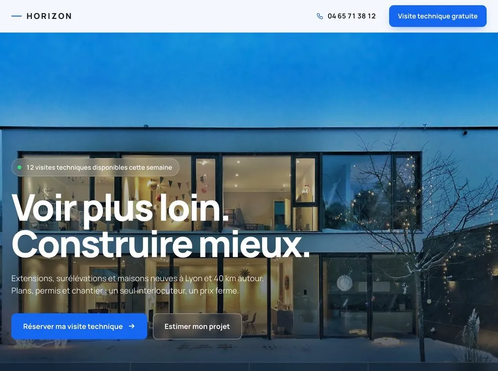 Site concept HORIZON