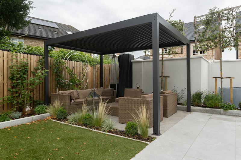 Pergola et terrasse dallée, Carquefou
