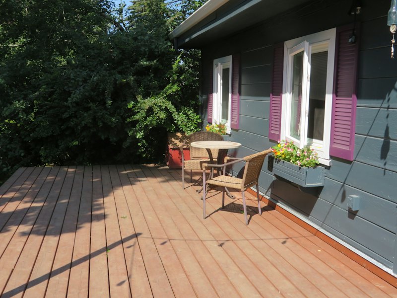 Terrasse bois sur jardin, Vertou